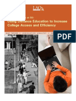 CA Legislative Analyst's Office Report On Distance Learning (Oct. 2010)