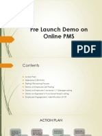 Pre Launch Demo on Online PMS