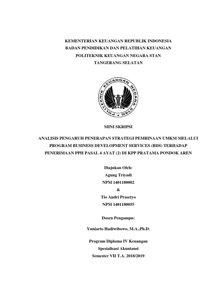 Mini Skripsi Umkm Update 20183012 Docx