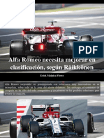 Erick Malpica Flores - Alfa Romeo Necesita Mejorar en Clasificación, Según Räikkönen