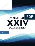 5o Simulado OAB de Bolso D. Administrativo 2a Fase XXIV Exame de Ordem