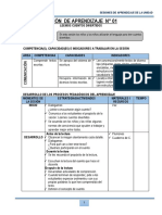 Sesión de La Unidad de Aprendizaje - Julio - 1° - 2015