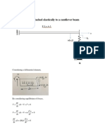 Mass Attached Elastically To A Cantilever Beam