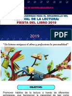 2019 Estrategias para El Festival de La Lectura