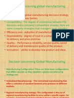 Decisions Concerning Global Manufacturing