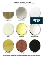 Standard Cover Plate Finishes and Colors