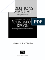 Solution Manual - Foundation Design - Coduto - 2nd Ed PDF