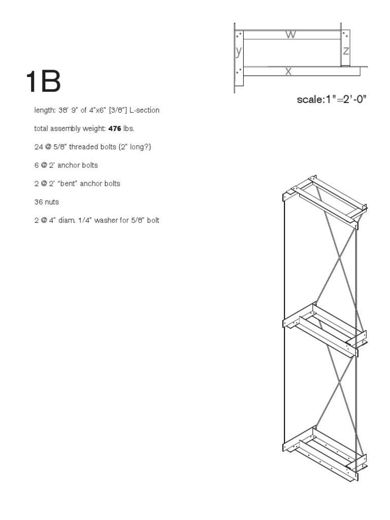 Steel Frame Assembly Specifications | PDF