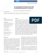 Liver Transplantation Using Grafts of Living Donors With Isolated Unconjugated Hyperbilirubinemia: A Matched Case - Control Study