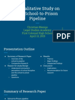 A Qualitative Study On The School-To-Prison Pipeline