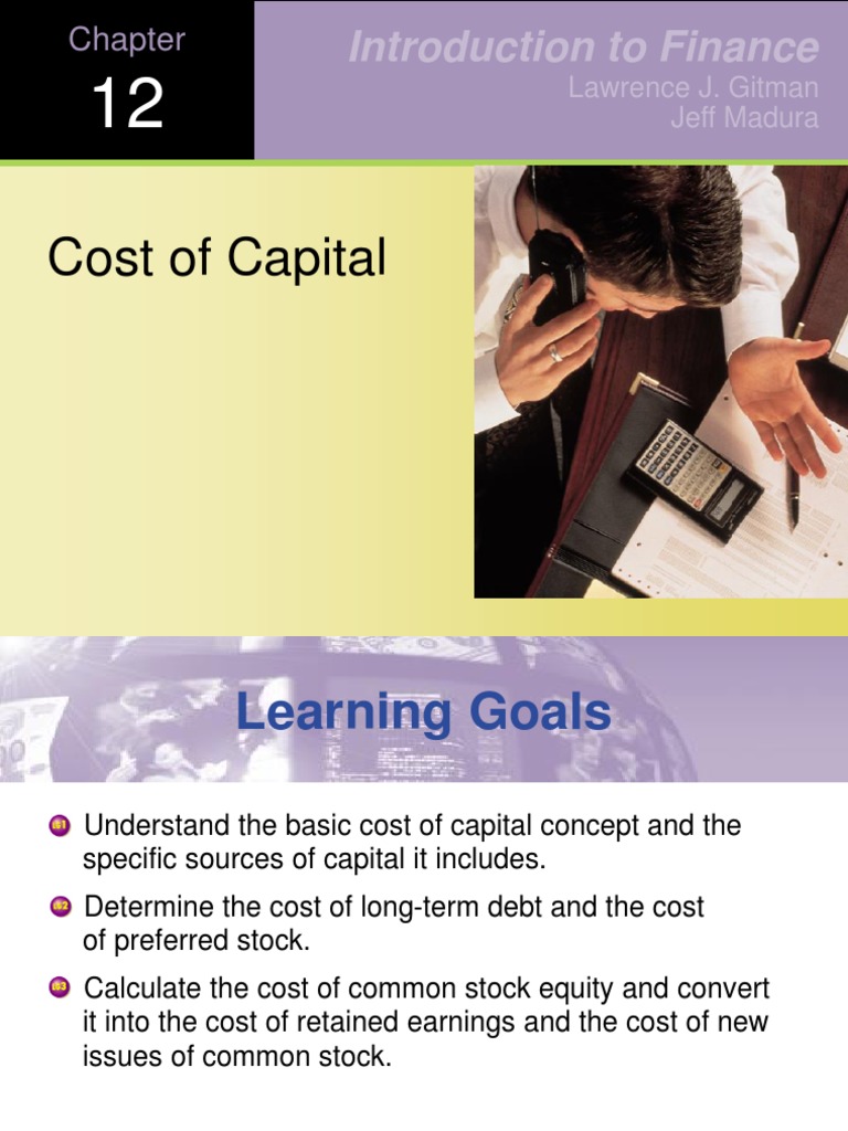 Introduction To Finance: Cost of Capital | PDF | Cost Of Capital ...