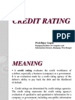 Credit Rating: Prof - Bijoy Gupta