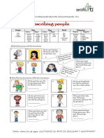 Description People Worksheet