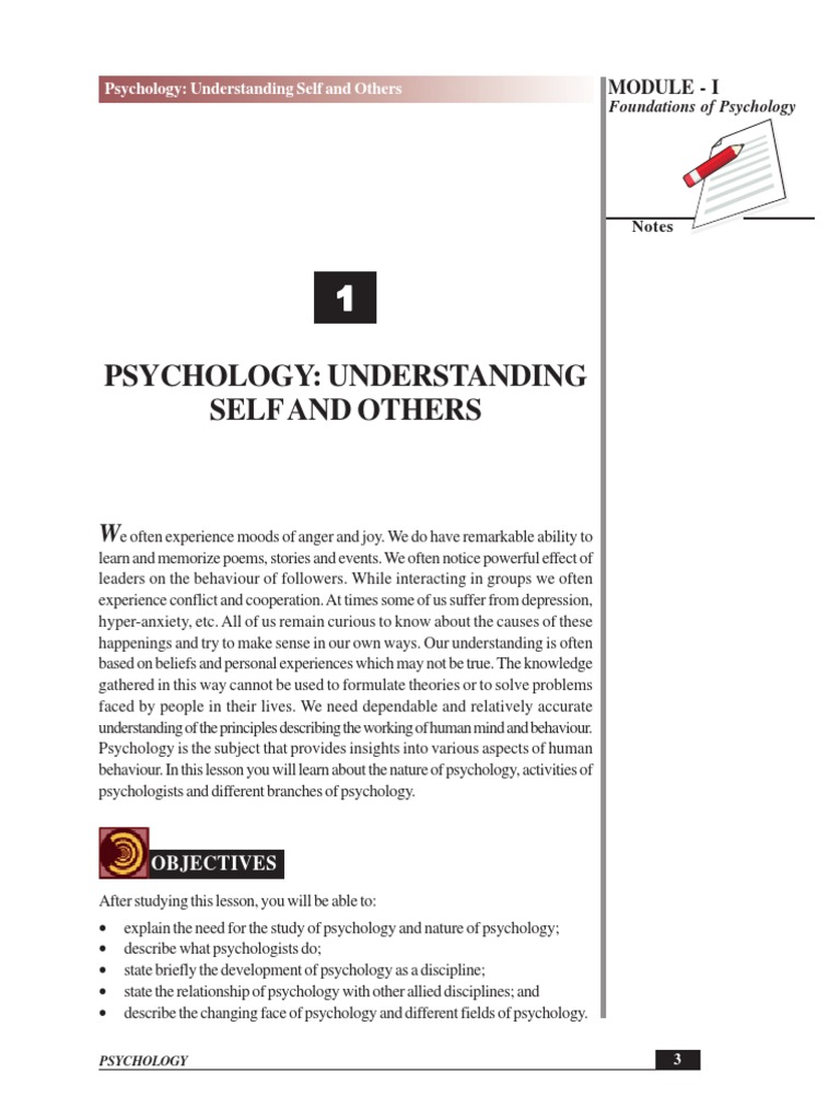 NIOS Psychology Senior Secondary Course Study Material Textbook For ...