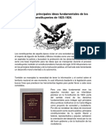 Acta Constitutiva de La Federación Mexicana y La Constitución Federal de 1824