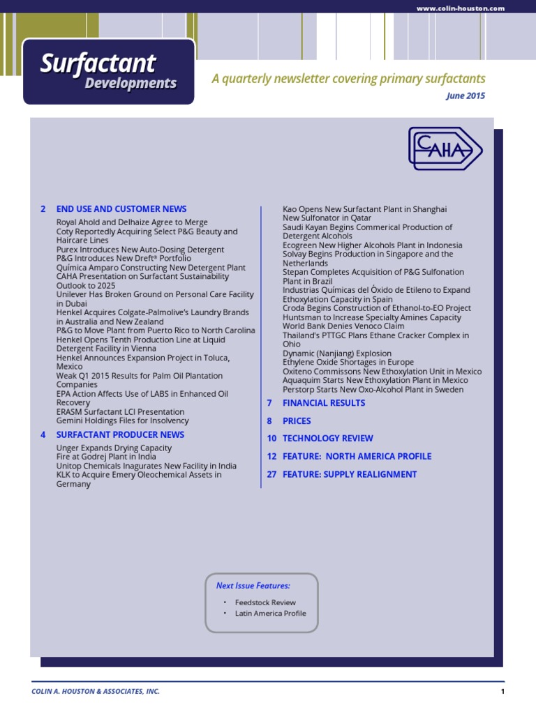 Surfactant Business Nature