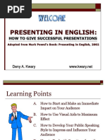 Presenting in English:: How To Give Successful Presentations