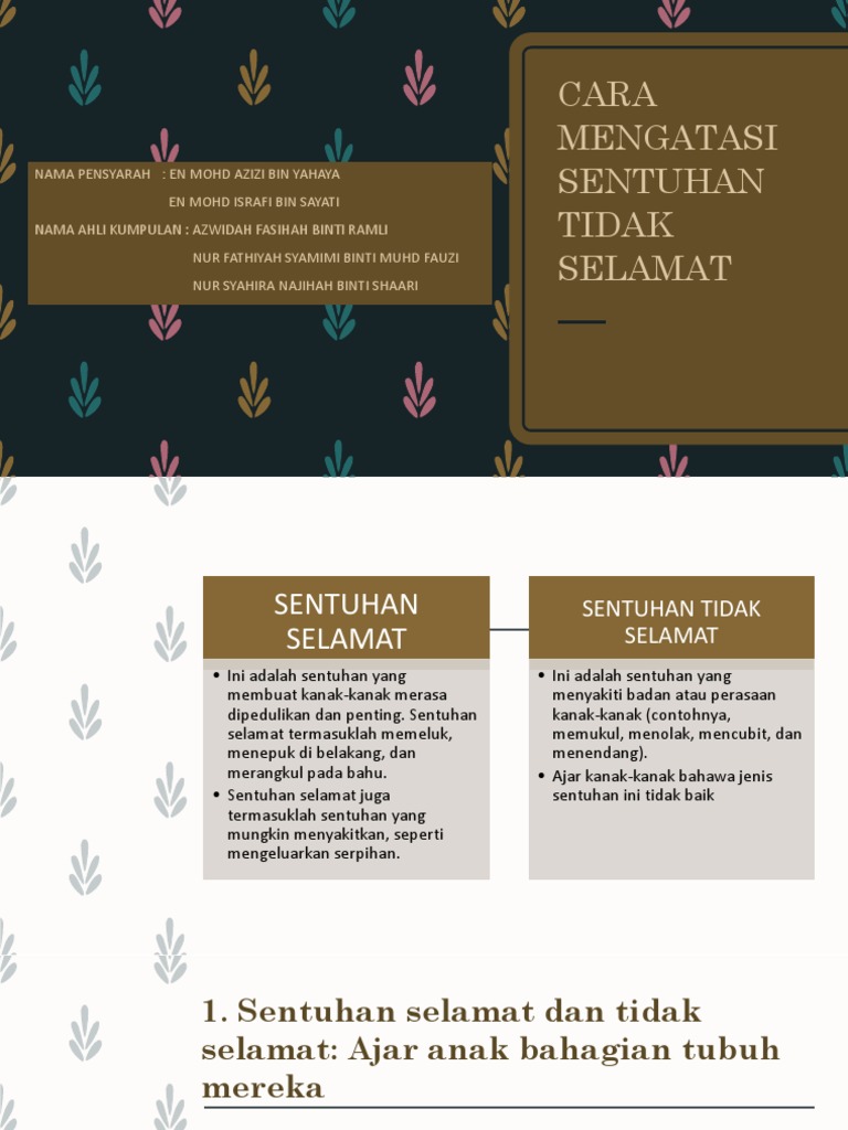 Cara Mengatasi Sentuhan Tidak Selamat Pdf