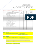 Request For Quotation: Supply, Procurement & Property Management Office