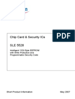 Chip Card & Security Ics Sle 5528: Intelligent 1024 Byte Eeprom With Write Protection and Programmable Security Code