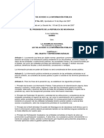 Ley Nº 621 - Ley de Acceso a La Información Pública