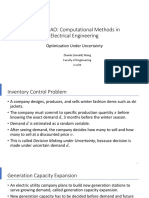 ENEL 890AO: Computational Methods in Electrical Engineering: Optimization Under Uncertainty