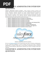 Salesforce Administrator Interview Questions 150