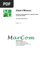 User Manual Gw-Dlms - MARCOM