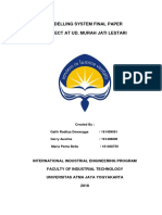 Modelling System Final Paper Project at Ud. Murah Jati Lestari