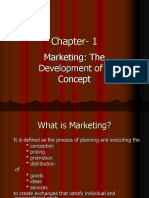 Chapter-1: Marketing: The Development of A Concept