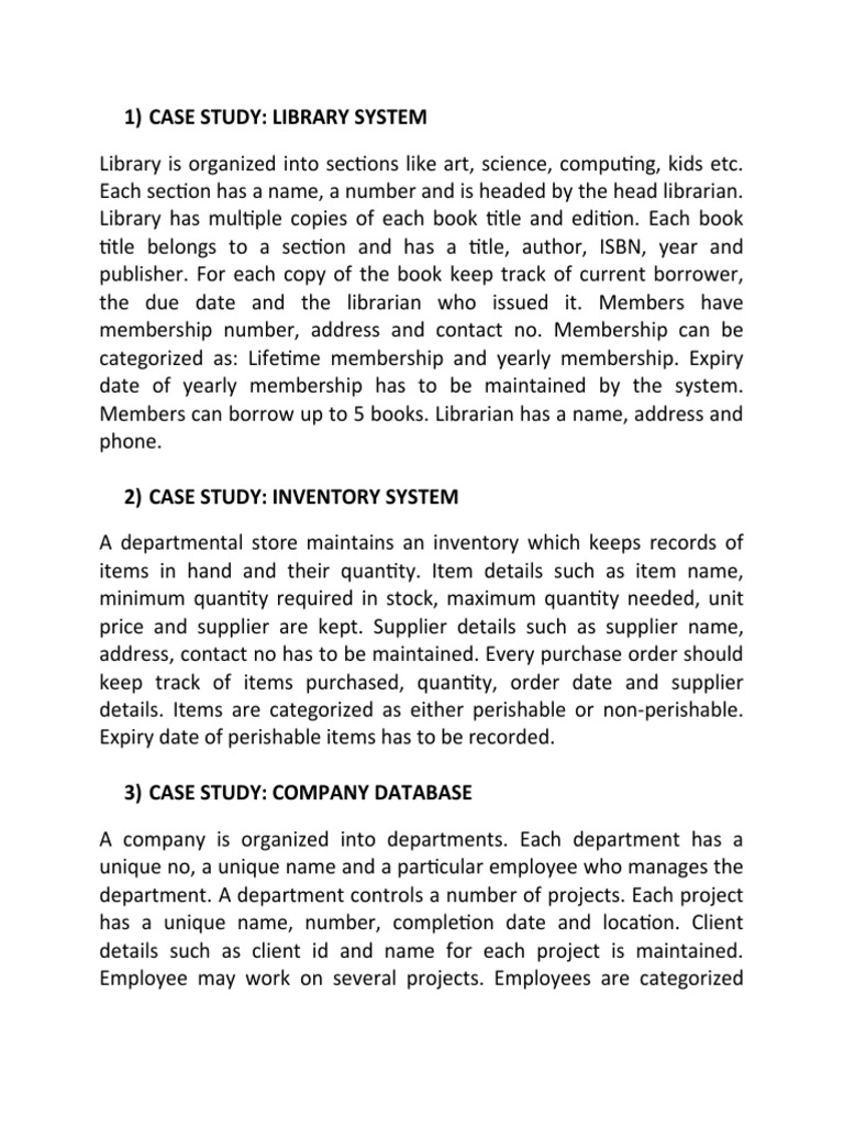 Case Studies | PDF | Books | Libraries