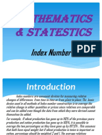 Mathematics & Statestics: Index Number