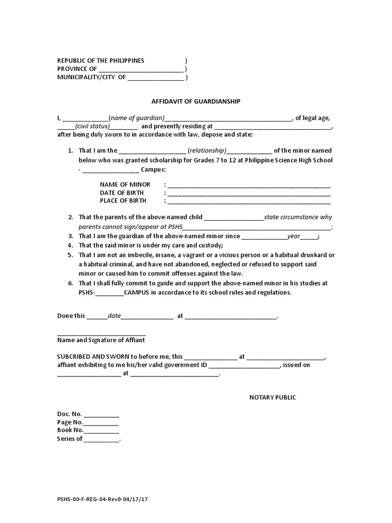 Registrar-Certificate-of-guardianship (IF LIVING WITH GUARDIAN) PDF | PDF