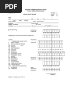 Monthly Radiography Log Sheet | PDF