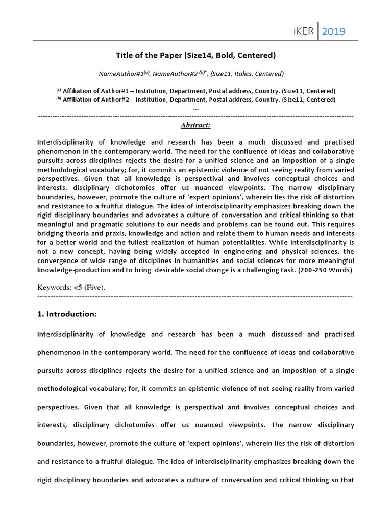 Interdisciplinarity in Knowledge Production | PDF | Interdisciplinarity ...