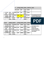 Schedule For Flight January 2019