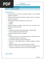 Chapter: 2.11 Computer Software Topic: 2.11.1 Computer Software