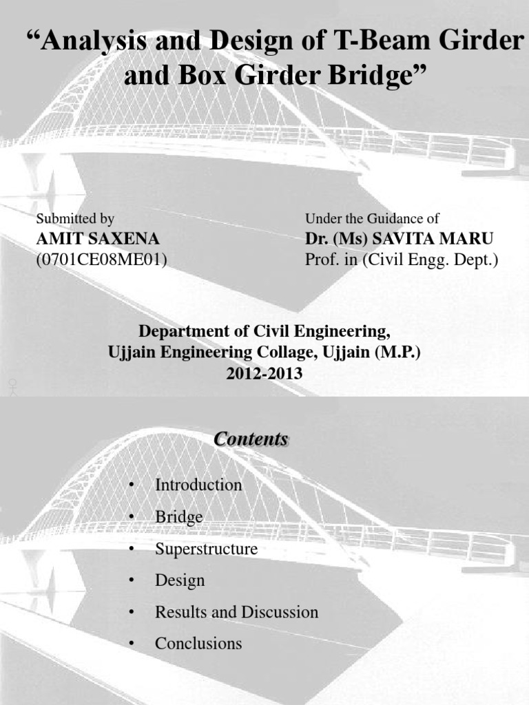 T-Beam vs Box Girder Bridge Design | PDF | Bending | Bridge