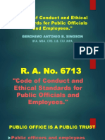 Code of Conduct and Ethical Standards For Public Officials and Employees.