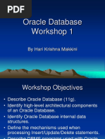 Oracle Database Workshop 1: by Hari Krishna Makkini