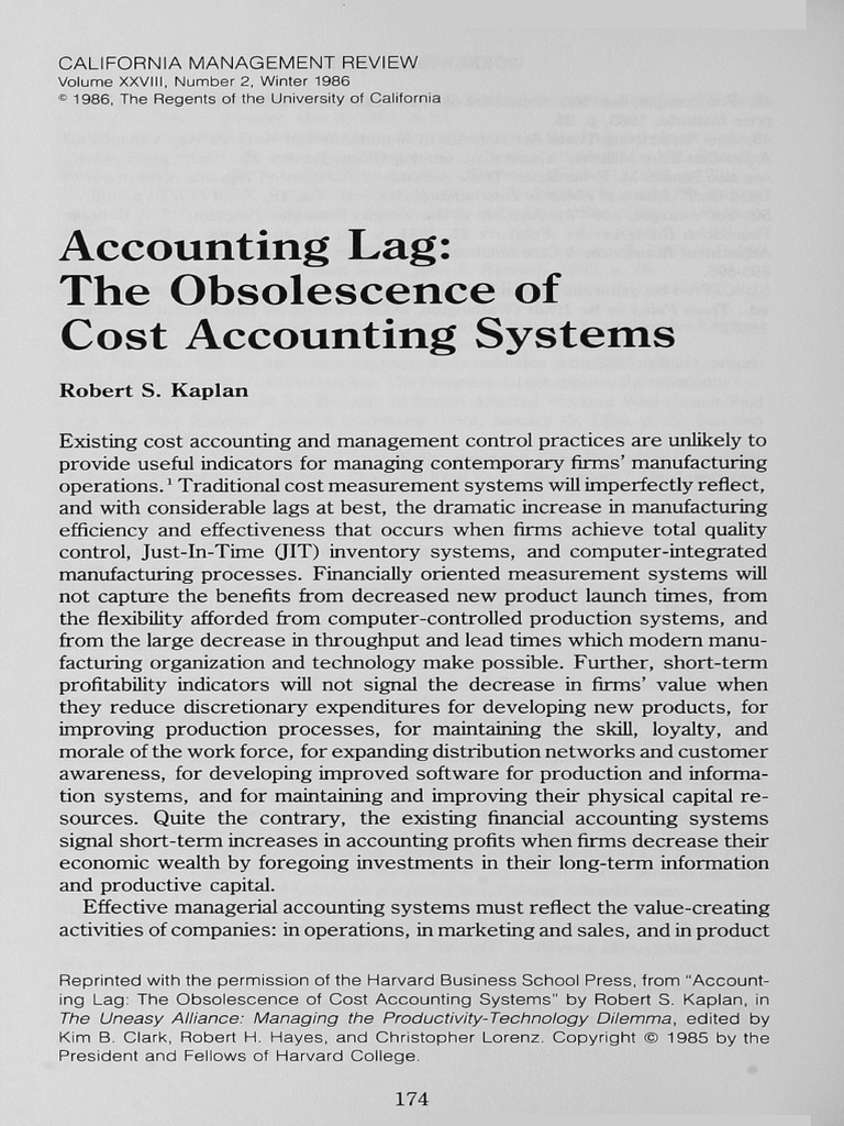 Accounting Lag PDF PDF Inventory Labour Economics