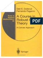 A Course in Robust Control Theory