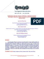 Interiorización Del Raquis Corporal E Higiene Postural: Propuesta Práctica para 4º de Educación Secundaria Obligatoria