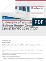 University of Warwick V Balfour Beatty Group 2018 Ewhc 3230 TCC
