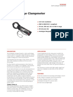 DCM300E Clamp Meter Measures Earth Leakage Current