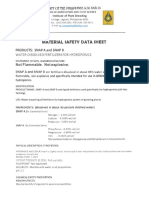 Snap Hydroponics Materials Safety Data Sheet