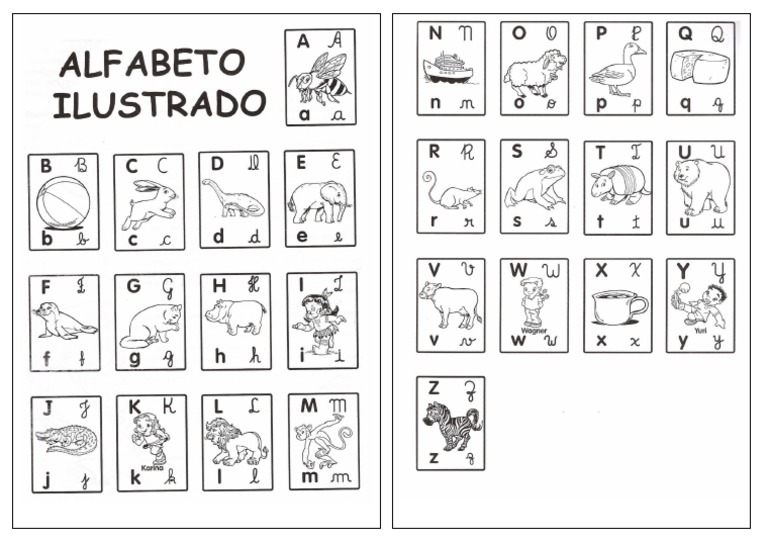 Alfabeto Ilustrado para o Aluno | PDF