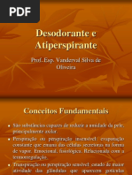 Desodorantes e Antitranspirantes