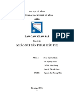 Báo cáo khảo sát siêu thị big c