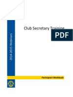 Club Secretary MyLCI Training Guide